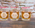 Load image into Gallery viewer, Monogram Whiskey Glasses Gifts for Him 
