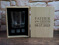 Load image into Gallery viewer, Personalized Father of the Bride or Father of the Groom Whiskey Glass
