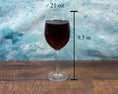 Load image into Gallery viewer, Custom Lake Map Engraved on a 21 oz Wine Glass
