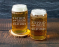 Load image into Gallery viewer, Personalized Beer Can Glass for Brother of the Bride or Brother of the Groom
