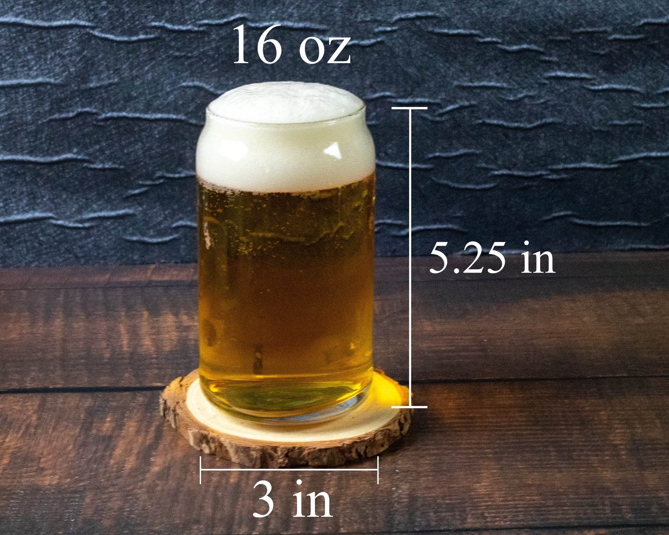 Beer Can Glass - Your Own Custom Text
