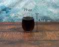 Load image into Gallery viewer, Any lake Engraved on a 19 oz Stemless Wine Glass
