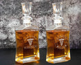 Load image into Gallery viewer, Doctor Gift - Personalized Engraved Whiskey Decanter and 4 Glasses in a  Wood Box Set
