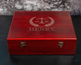 Load image into Gallery viewer, Lawyer Gift - Personalized Whiskey Decanter Gift Set in a Wood Box
