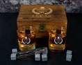 Load image into Gallery viewer, Groomsman Proposal Box Including 2 Whiskey Glasses and Whiskey Stones
