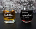 Load image into Gallery viewer, Godparents Proposal - Whiskey and Wine Glass in Wood Gift Box
