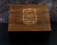 Load image into Gallery viewer, Birthday Gift - Personalized Whiskey Decanter Gift Set in a Wood Box
