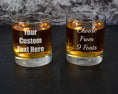 Load image into Gallery viewer, Your Custom Text - Engraved on a Whiskey Glass
