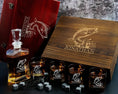 Load image into Gallery viewer, Fisherman - Personalized Whiskey Decanter Gift Set in Engraved Wooden Box
