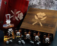 Load image into Gallery viewer, Chef Gift - Personalized Whiskey Decanter and 4 Glasses with Whiskey Stones in Wood Box
