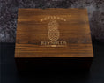 Load image into Gallery viewer, Pineapple - Home Closing Gift - Whiskey Decanter Engraved Wooden Box Gift Set
