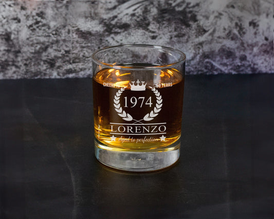 Birthday - Personalized Whiskey Glass